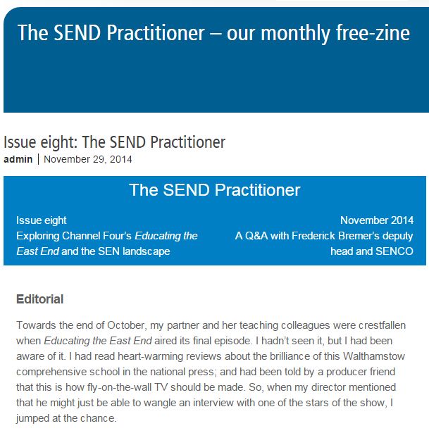 Exploring Channel 4’s Educating the East End and the SEN landscape