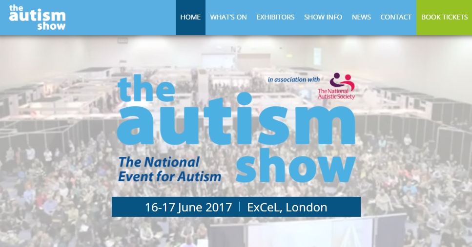 We’re at London’s Autism Show (16-17 June), ExCeL London